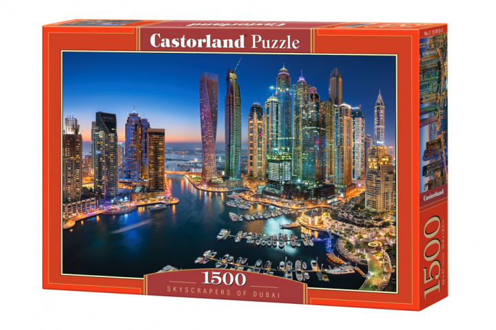 Hanganyagok Puzzle 1500 Wieżowce Dubaju C-151813-2 