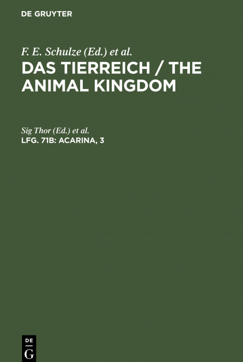 Carte Acarina, 3 W. Kükenthal
