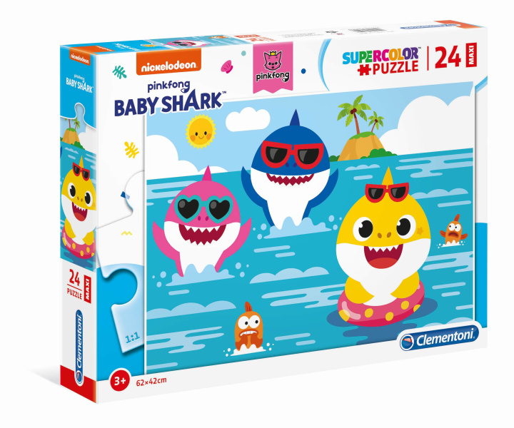 Könyv Puzzle Supercolor 24 Maxi Baby Shark 