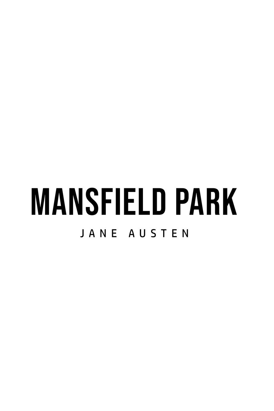 Kniha Mansfield Park 