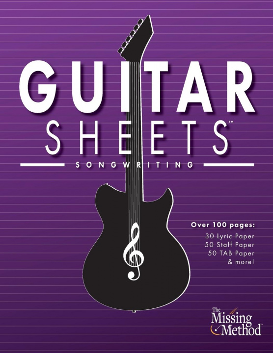 Kniha Guitar Sheets Songwriting Journal 