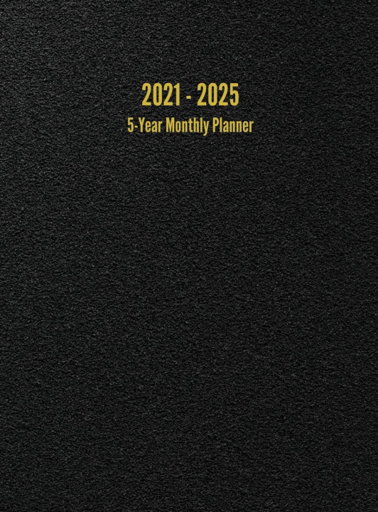 Könyv 2021 - 2025 5-Year Monthly Planner 