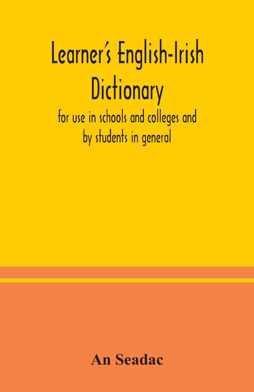 Book Learner's English-Irish dictionary 