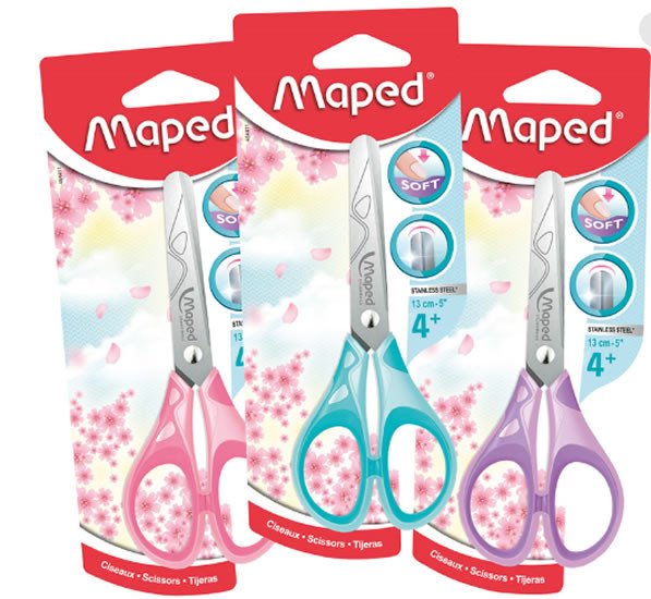 Proizvodi od papira Maped - Nůžky Essentials Pastel Soft - mix barev 