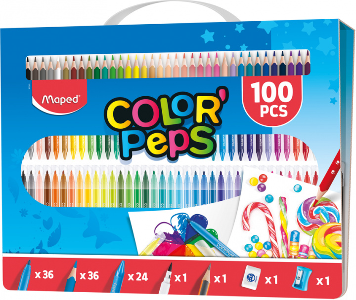 Kniha Maped - Color'Peps souprava výtvarných potřeb 100 ks 