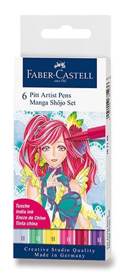 Kniha Faber - Castell Popisovač Pitt Artist Pen Manga Shojo 2 6 ks 