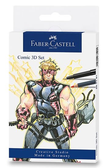 Kniha Faber - Castell Popisovač Comic 3D set 11 ks 