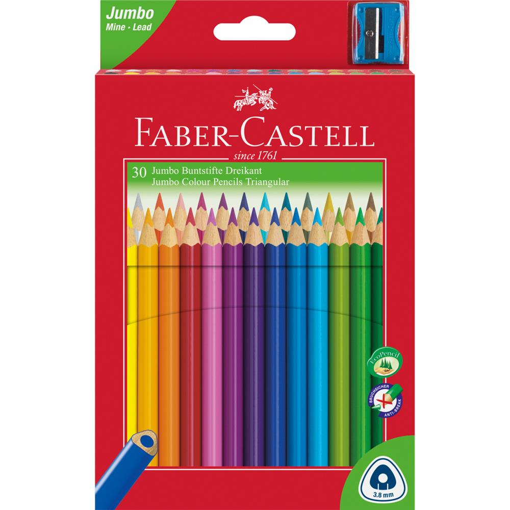 Book Faber - Castell Pastelky trojhranné Junior - středně silné 30 ks 