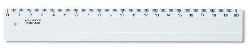 Papírszerek Koh-i-noor pravítko 20cm transparentní 
