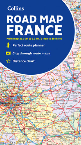 Tlačovina Collins Map of France Collins Maps