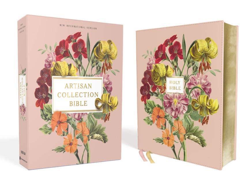 Könyv Niv, Artisan Collection Bible, Leathersoft, Blush Floral, Red Letter Edition, Comfort Print 