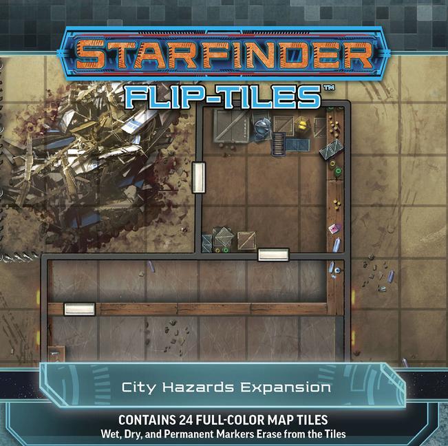 Gra/Zabawka Starfinder Flip-Tiles: City Hazards Expansion Jason Engle