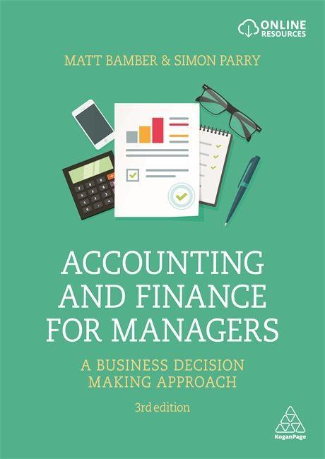 Kniha Accounting and Finance for Managers Matt Bamber