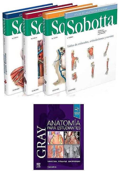 Kniha PACK ANATOMÍA PARA ESTUDIANTES +SOBOTTA. ATLAS DE ANATOMÍA HUMANA DRAKE