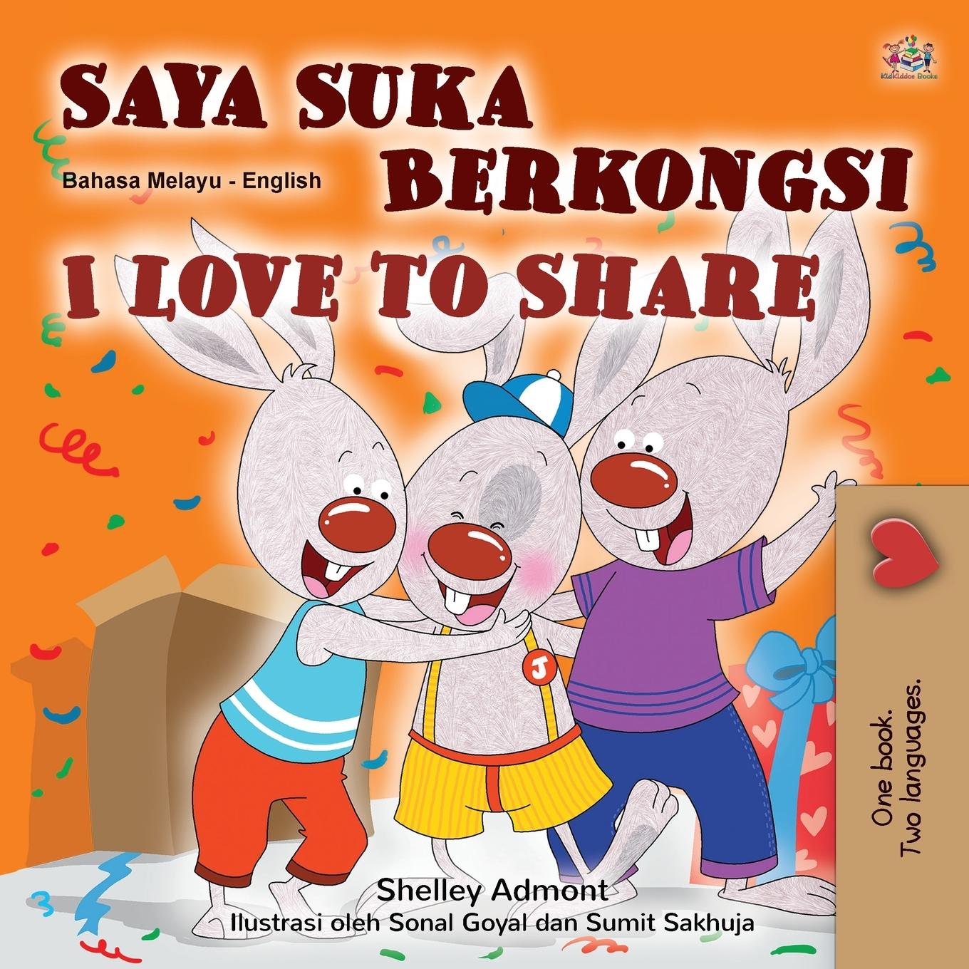 Kniha I Love to Share (Malay English Bilingual Children's Book) Kidkiddos Books