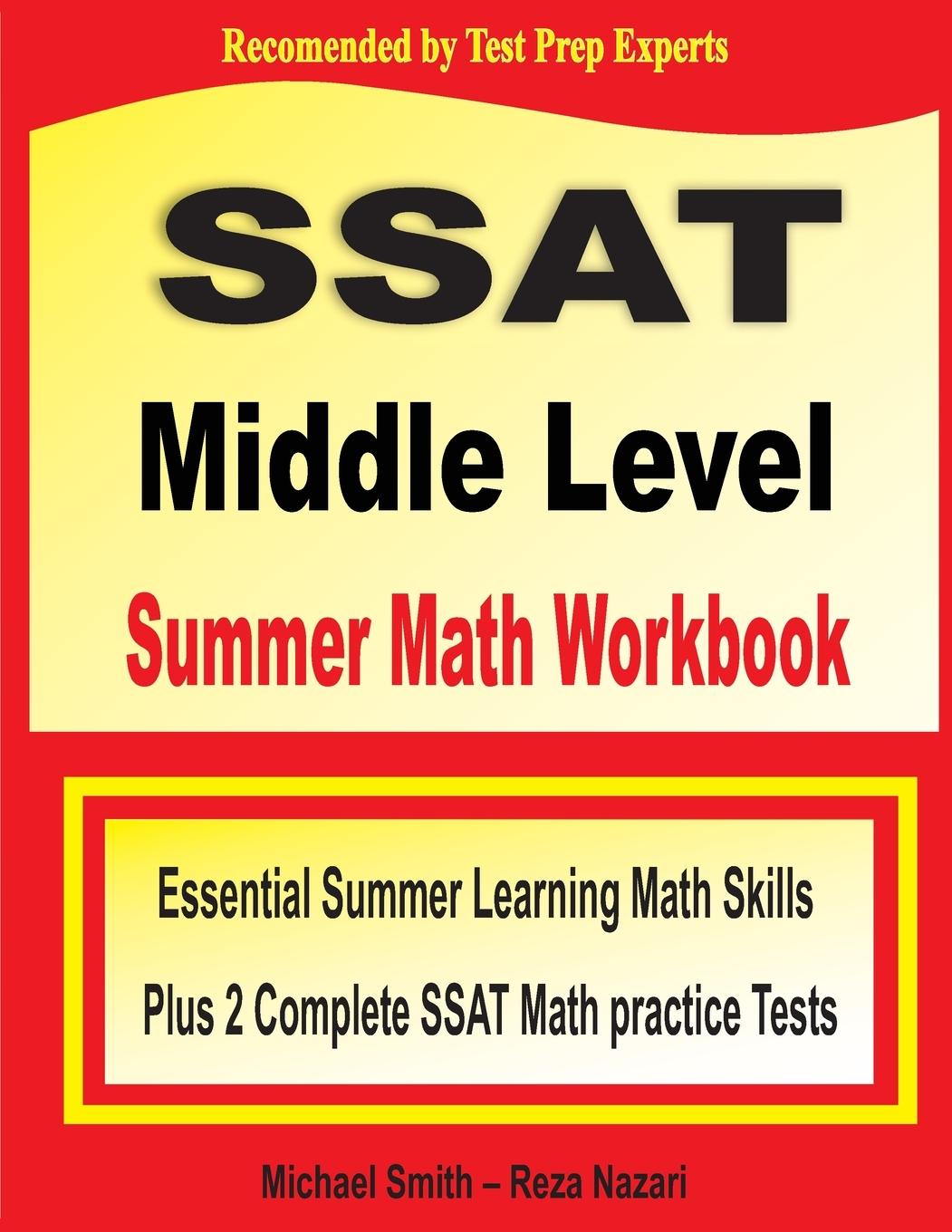 Carte SSAT Middle Level Summer Math Workbook Reza Nazari