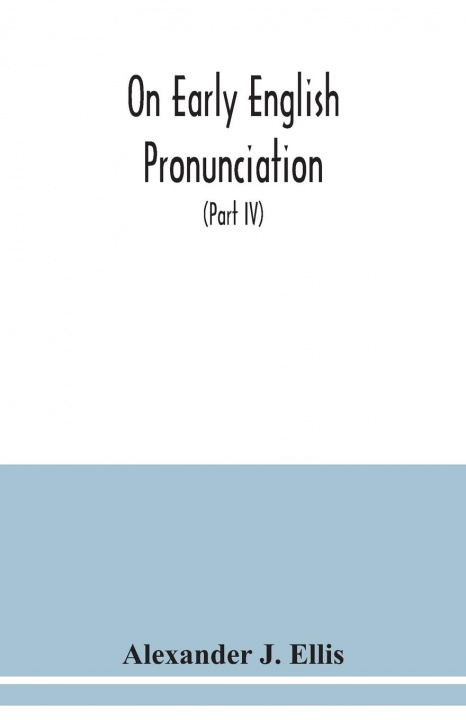 Kniha On early English pronunciation 