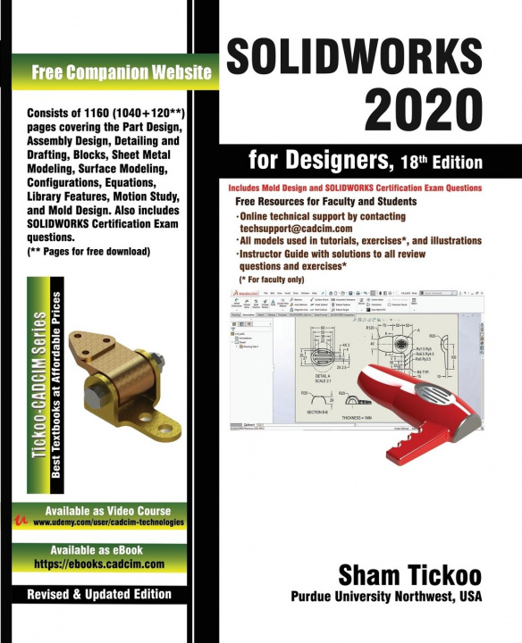 Carte SOLIDWORKS 2020 for Designers, 18th Edition 