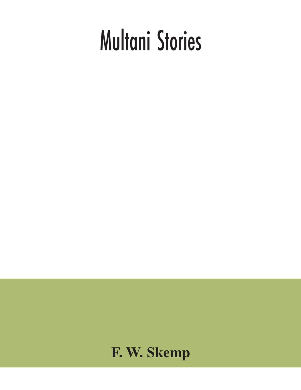 Knjiga Multani stories F. W. Skemp