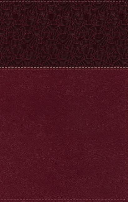 Carte NASB, Thinline Bible, Large Print, Leathersoft, Burgundy, Red Letter, 2020 Text, Comfort Print 