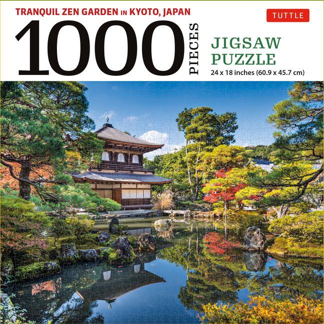 Igra/Igračka Tranquil Zen Garden in Kyoto Japan- 1000 Piece Jigsaw Puzzle 