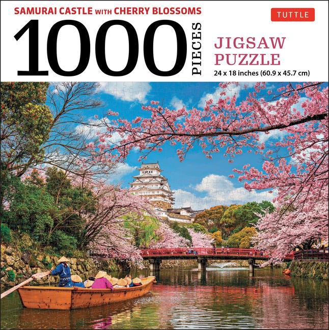 Hra/Hračka Samurai Castle with Cherry Blossoms 1000 Piece Jigsaw Puzzle 