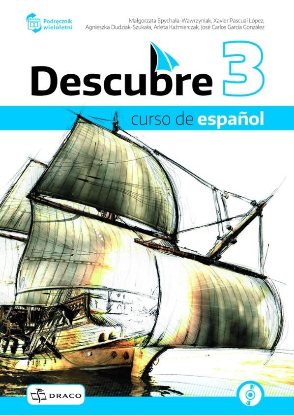Kniha Descubre 3 podręcznik + nagrania online 