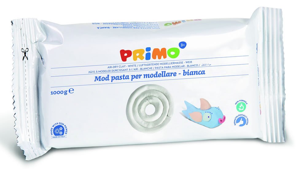 Articole de papetărie PRIMO Samotvrdnoucí hmota 1000 g - bílá Primo
