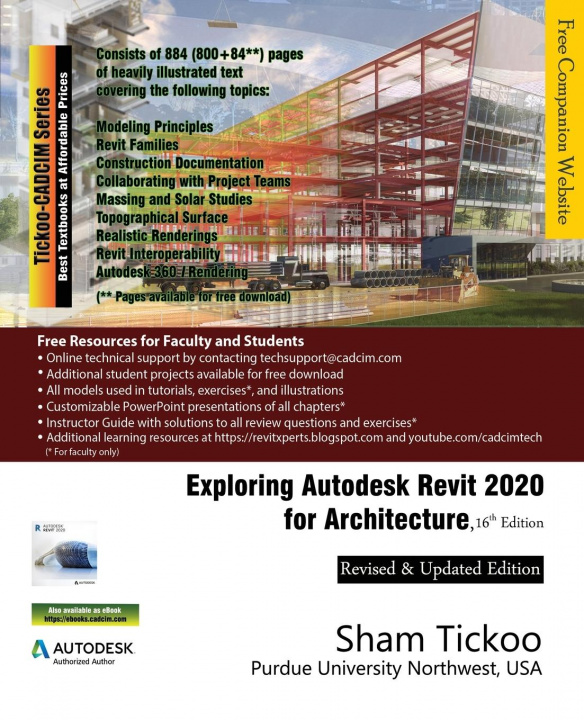 Book Exploring Autodesk Revit 2020 for Architecture, 16th Edition Prof Sham Tickoo