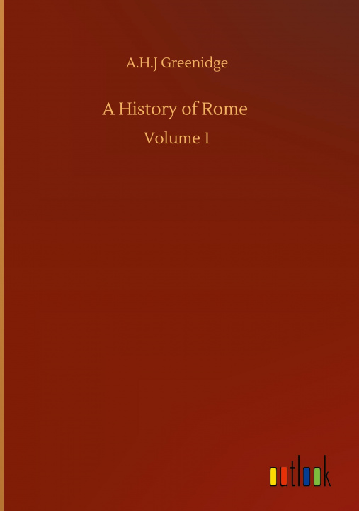 Knjiga History of Rome A. H. J. Greenidge