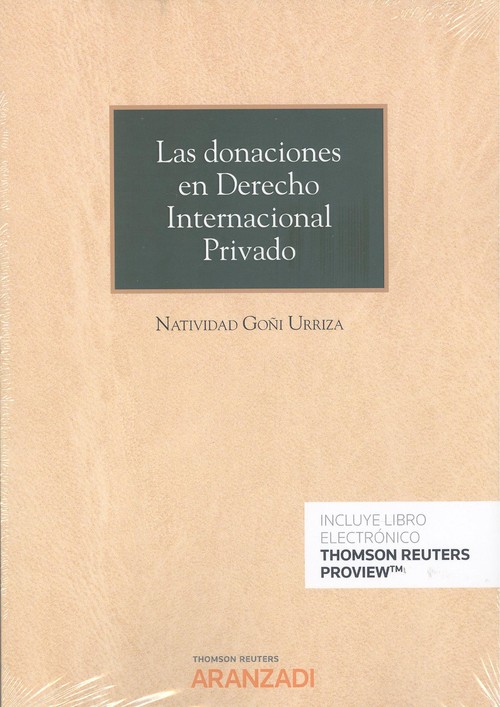 Carte Las donaciones en Derecho Internacional Privado (Papel + e-book) NATIVIDAD GOÑI URRIZA