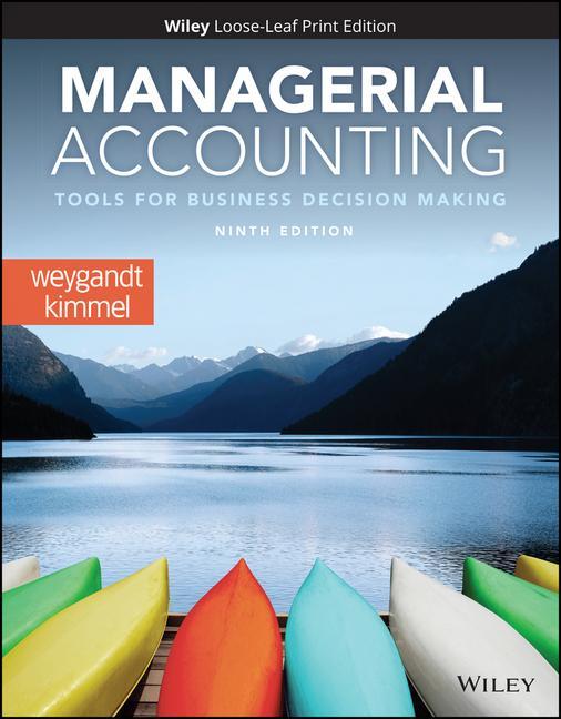 Könyv Managerial Accounting: Tools for Business Decision Making Paul D. Kimmel