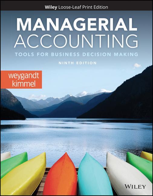 Buch Managerial Accounting: Tools for Business Decision Making Paul D. Kimmel