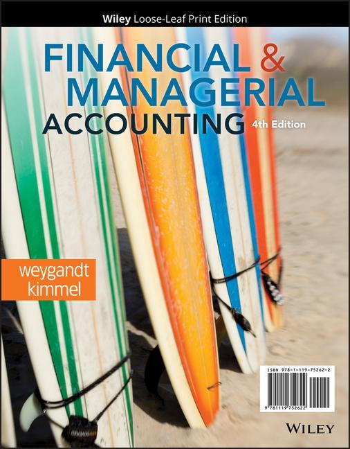 Kniha Financial and Managerial Accounting Jerry J. Weygandt