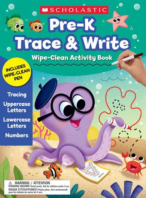 Книга Pre-K Trace & Write Wipe-Clean Activity Book Ourania Papacharalambous