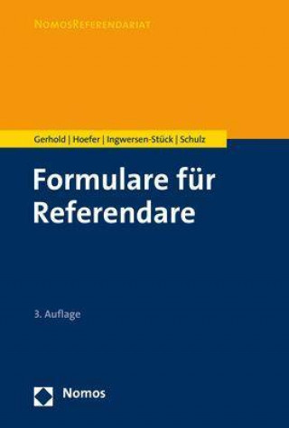 Libro Formulare für Referendare Bernd Hoefer