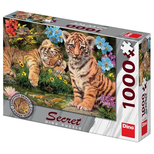 Hra/Hračka Puzzle 1000 Tygříci secret collection 