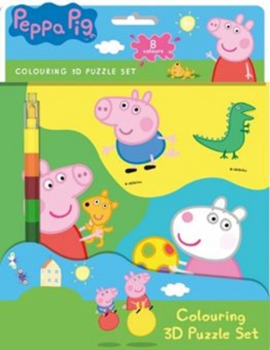 Kniha Peppa Pig Omalovánkové 3D postavy 