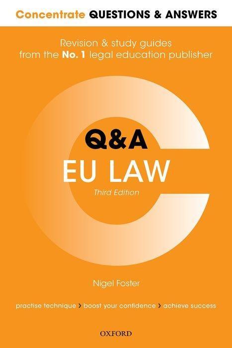 Könyv Concentrate Questions and Answers EU Law Foster