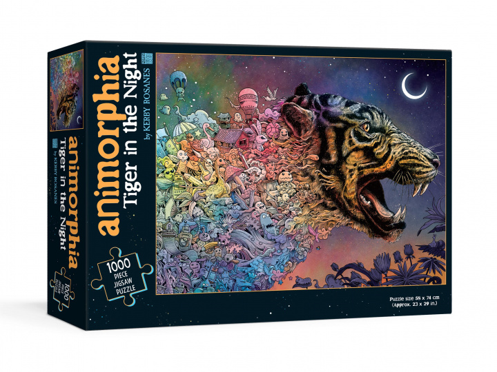 Játék Animorphia Tiger in the Night Puzzle 