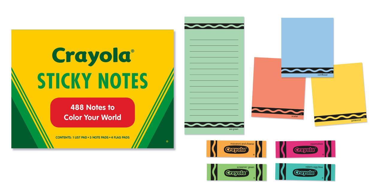 Carte Crayola Sticky Notes: 488 Notes to Color Your World 