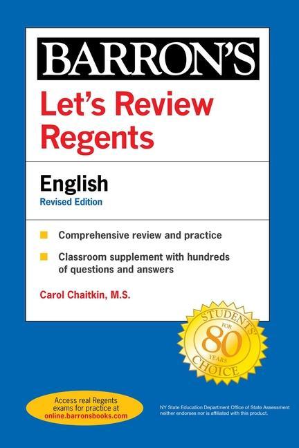 Könyv Let's Review Regents: English Revised Edition 