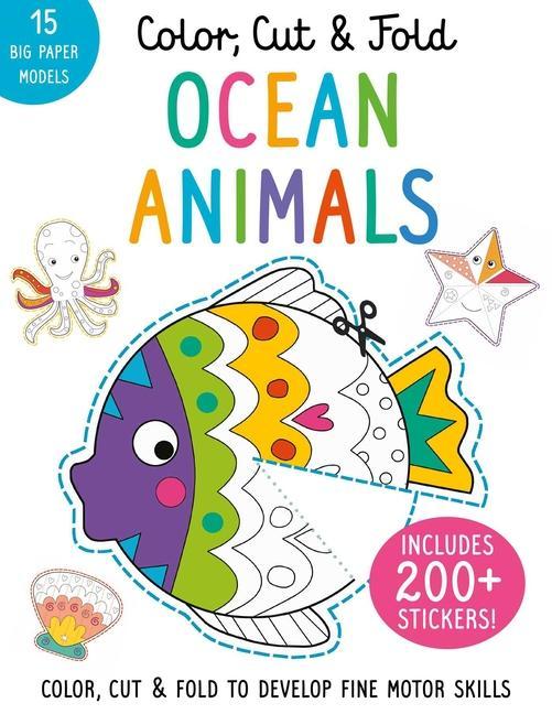 Książka Color, Cut, and Fold: Ocean Animals 