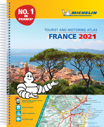 Könyv France 2021 -A4 Tourist & Motoring Atlas 