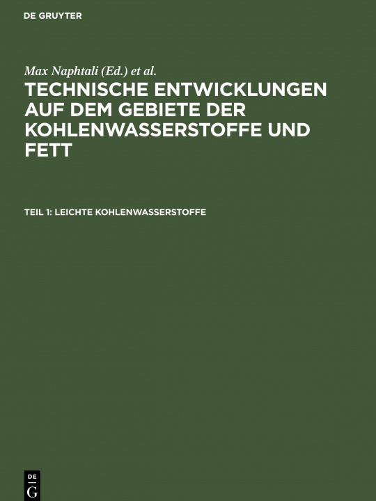 Книга Leichte Kohlenwasserstoffe Fritz Croner