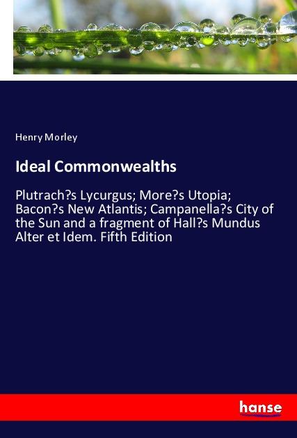 Knjiga Ideal Commonwealths 