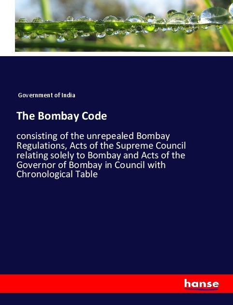 Knjiga The Bombay Code 