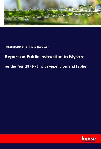 Buch Report on Public Instruction in Mysore 