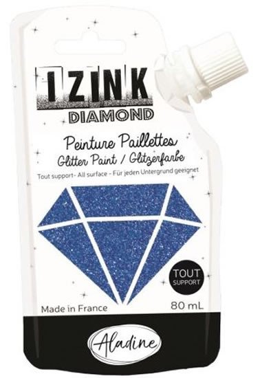 Kniha Diamantová barva IZINK Diamond - námořnická modrá, 80 ml 