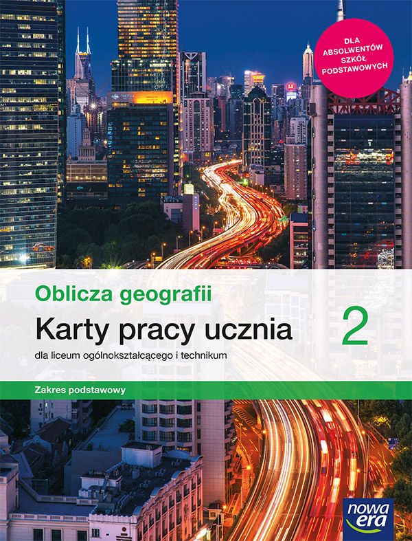 Kniha Nowe geografia oblicza geografii karty pracy 2 liceum i technikum zakres podstawowy 67015 Katarzyna Maciążek